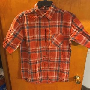 Short Sleeve Button Down Redhead Small